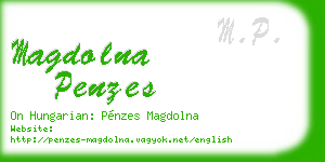 magdolna penzes business card